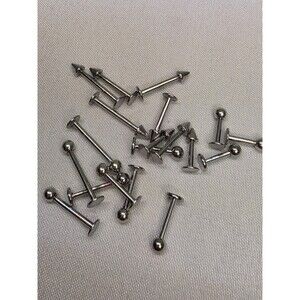 Assorted Lot Of 19 Lip/Nose Piercing Jewelry for Women Men 6mm 8mm 10mm 12mm NEW
